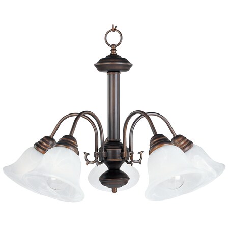 Maxim Lighting Malaga 5-Light 24" Wide Oil Rubbed Bronze Chandelier 2698MROI